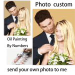 Custom Paint By Numbers For Adults Photo Kits Gift Picture Oil Acrylic Painting Number Diy On Canvas Personality